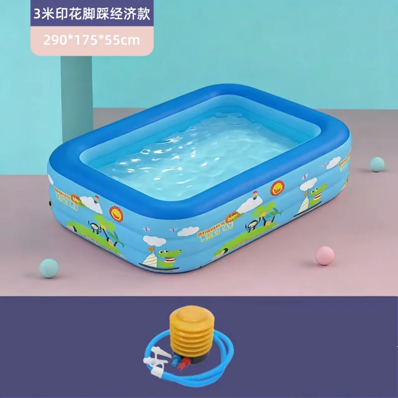Baby Bath Tub Foldable - 대형 가족용 어린이 풍선 수영장, 두꺼운