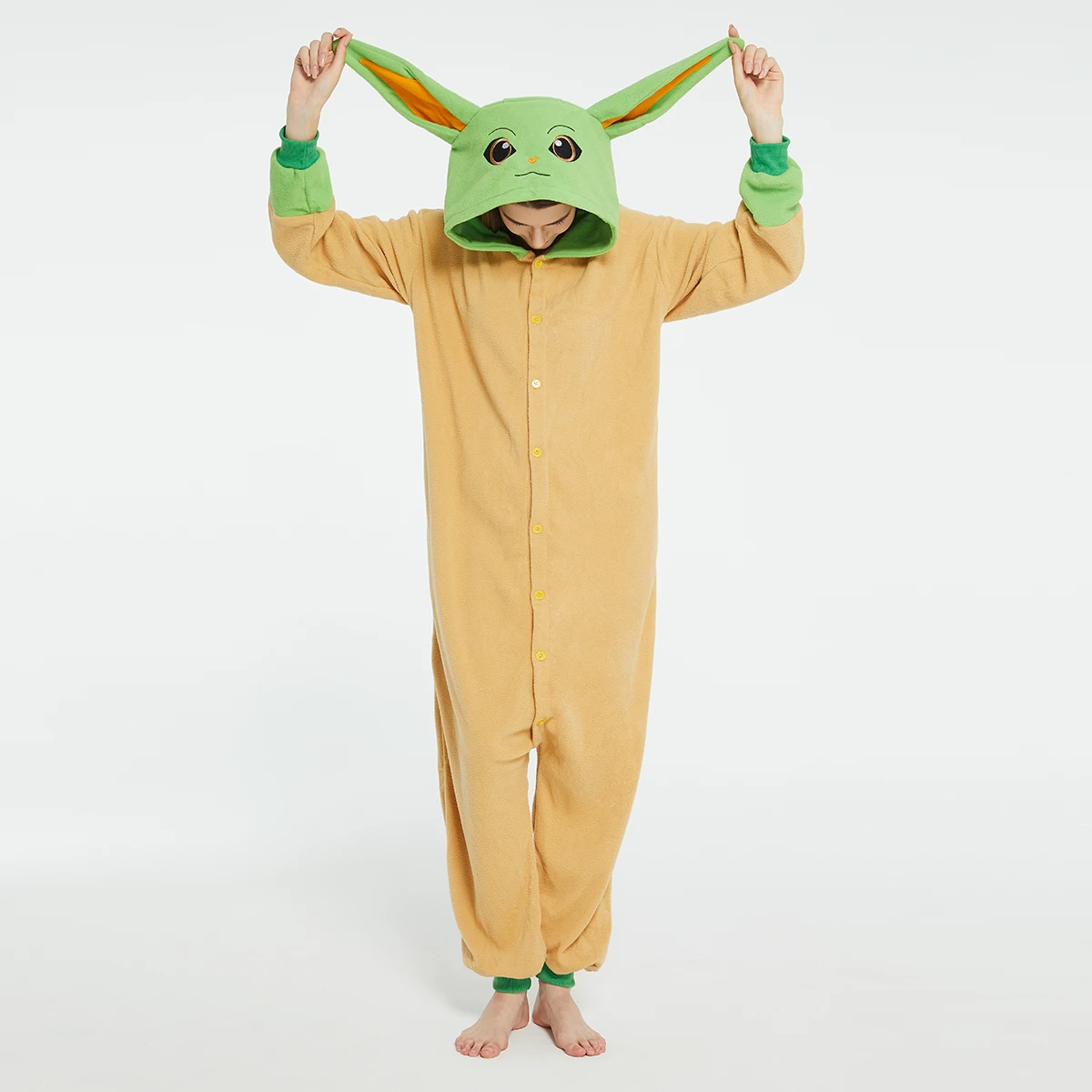 Baby Yoda Products - 성인 요다 베이비 Grogu Onesies 할로윈