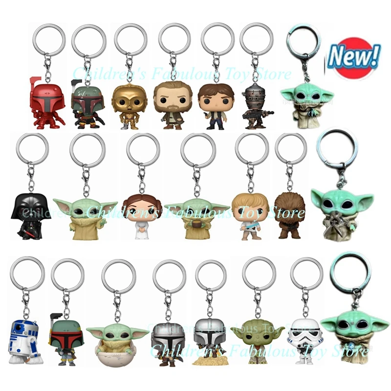 Baby Yoda Products - 29 스타일 FUNKO 열쇠 고리 스타