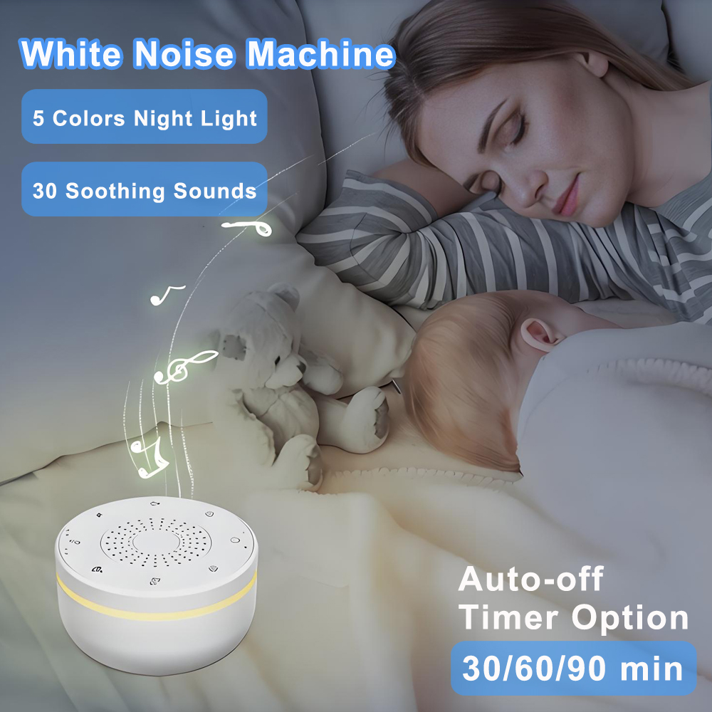 White Noise Machine Baby - 베이비 화이트 노이즈 머신 USB 충전식