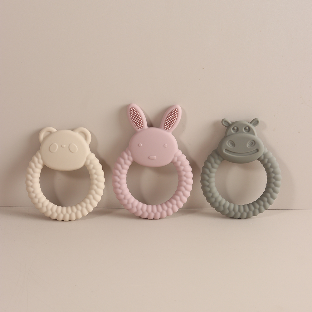 Baby Products Rabbit - 귀여운 동물 실리콘 치발기 BPA 프리