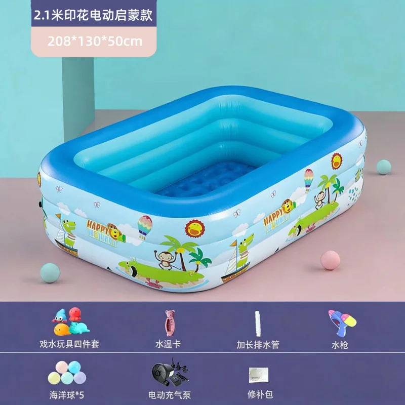 대형 가족용 어린이 풍선 수영장, 두꺼운 접이식 야외/ - Baby Bath Tub Foldable 리뷰 및 가격