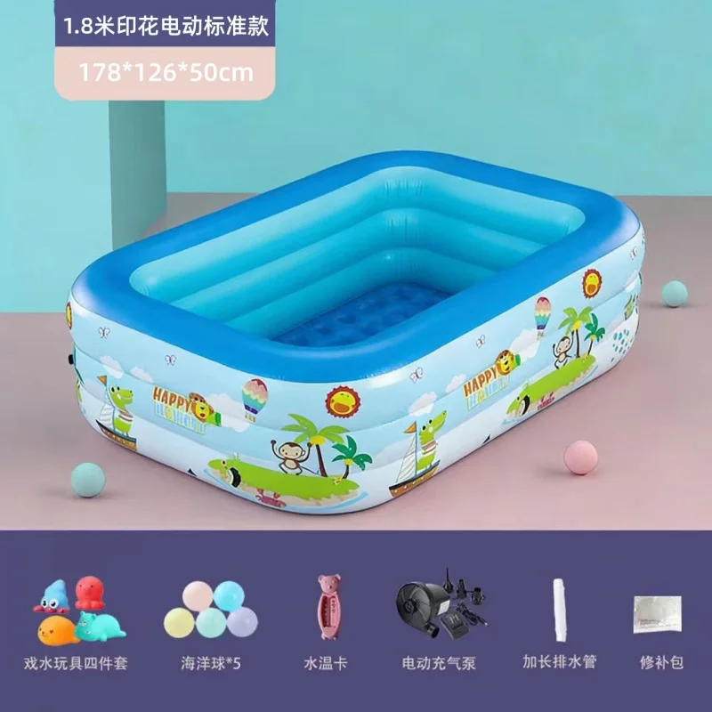 대형 가족용 어린이 풍선 수영장, 두꺼운 접이식 야외/ - Baby Bath Tub Foldable 리뷰 및 가격