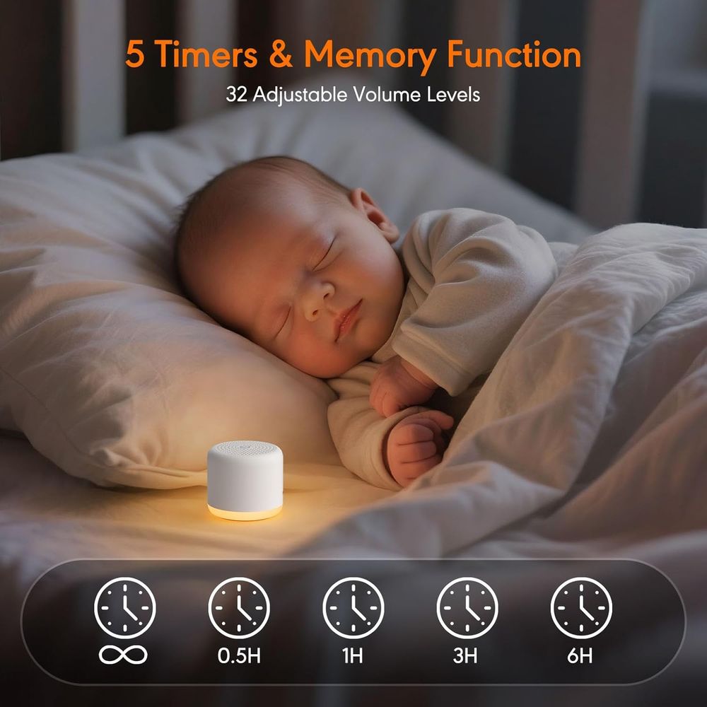 야간 조명이 있는 백색소음기, 18가지의 편안한 소리가 - White Noise Machine Baby 리뷰 및 가격