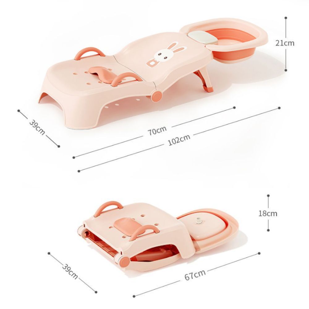 조절 가능한 어린이 샴푸 의자, 샴푸대, 접이식 아기  - Baby Bath Tub Foldable 리뷰 및 가격