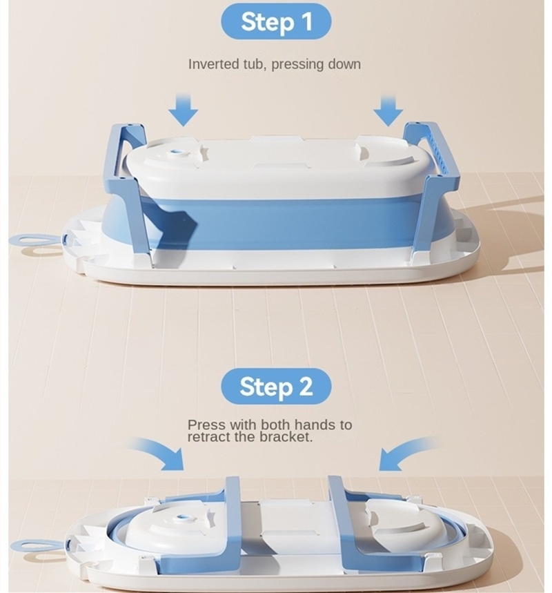 접이식 아기 욕조 물 배출 플러그 및 온도 표시기 포함 - Baby Bath Tub Foldable 리뷰 및 가격