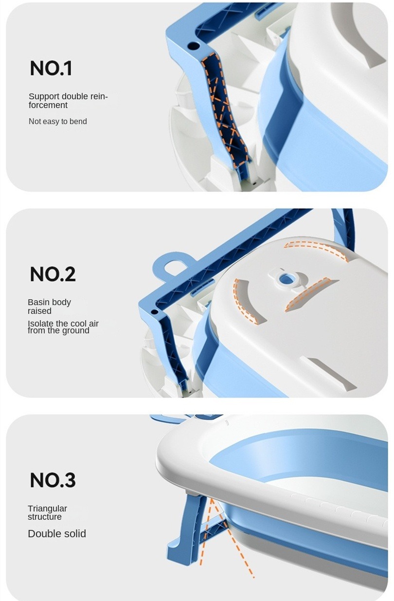 접이식 아기 욕조 물 배출 플러그 및 온도 표시기 포함 - Baby Bath Tub Foldable 리뷰 및 가격