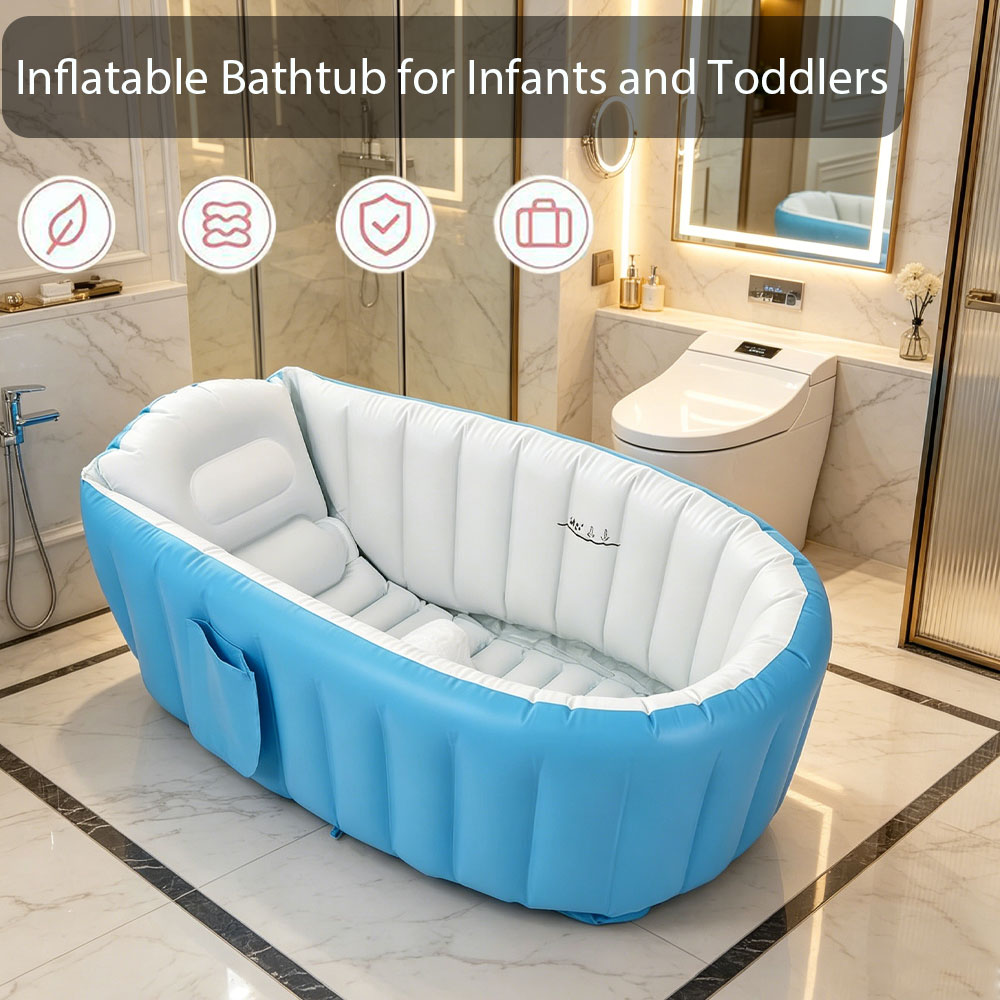 공기 주입식 아기 욕조, 휴대용 접이식 유아 욕조, 실 - Baby Bath Tub Foldable 리뷰 및 가격